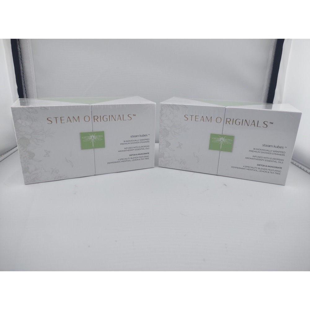 2 X Steam Originals Shower Steam Kubes 4 Blended Scents/16 Individually Wrapped